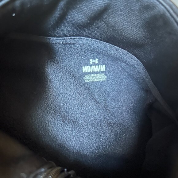 Under Armor Fleece lined Quarter Zip Jackson Hold Sz M - Picture 2 of 2